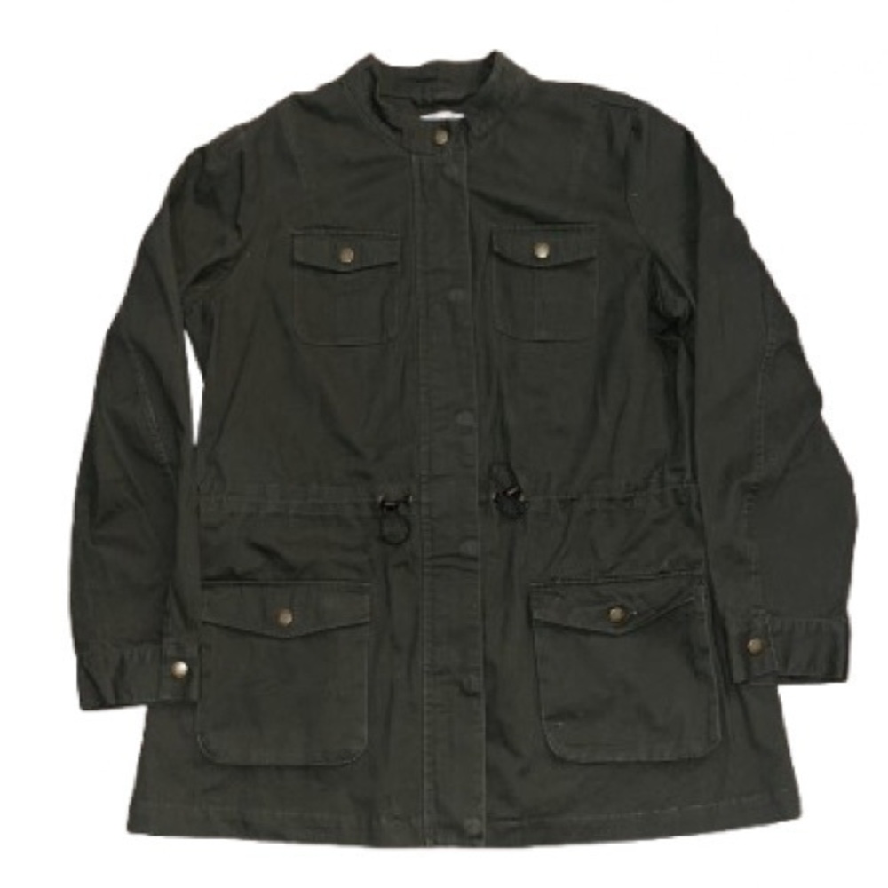 Coldwater Creek olive green utility jacket size XL